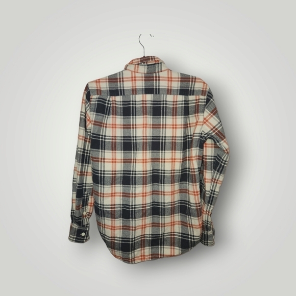Uniqlo Flannel Checked Long Sleeve Shirt XS Beige TanSize Xs - Picture 5 of 10